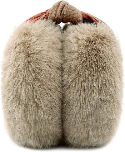 FSTEOE Women Winter Ear Muffs Foldable Girl Ear Warmer Fashion Furry Earmuff Soft Ear Cover Cold Weather in Saudi Arabia