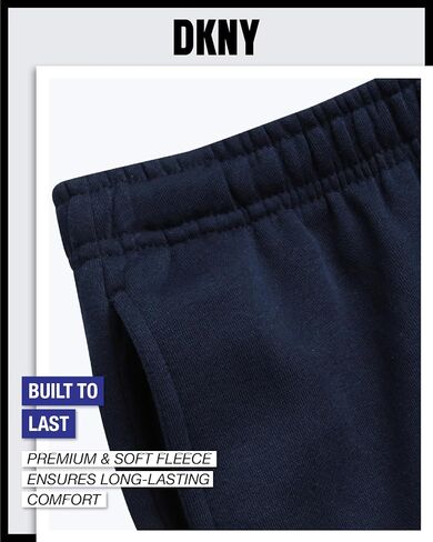 DKNY Boys' Cargo Jogger Pants - Soft Fleece Athletic Sweatpants - Breathable Casual Cargo Joggers for Boys (Sizes: 8-18) in Saudi Arabia