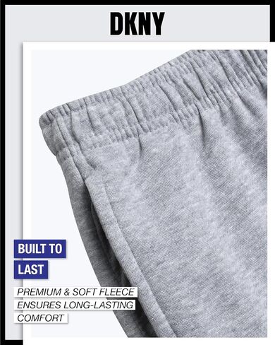 DKNY Boys' Cargo Jogger Pants - Soft Fleece Athletic Sweatpants - Breathable Casual Cargo Joggers for Boys (Sizes: 8-18) in Saudi Arabia
