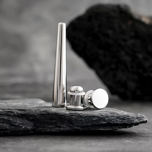 Stainless Steel Stretching Kit Plugs Expander Single Flat Top | Concave Auxiliary Taper/Stretcher Body Piercing Small Size Set in Saudi Arabia