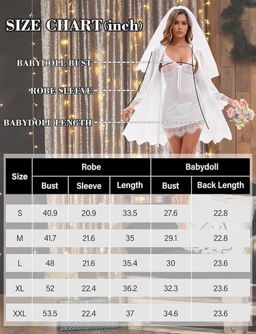 Women Sexy Lace Lingerie Sets 6 Piece Babydoll Mesh Sheer Sleepwear Strap Chemise Nightgown Robe in Saudi Arabia