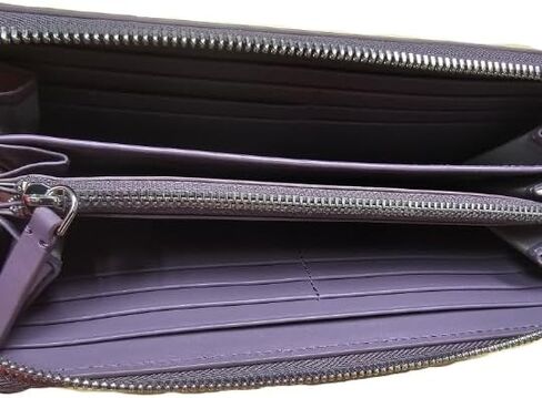 محفظة TUMI 149002 Vista Lilac أرجوانية مع أجزاء فضية للنساء بسحاب حول القارية in Kuwait