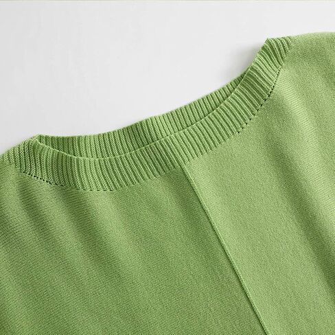 Ckikiou Womens Lightweight Oversized Boat Neck Sweaters Tops Dolman Batwing Sleeve Ribbed Knitted Pullovers in Saudi Arabia