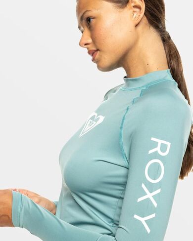 Roxy Women's Whole Hearted Long Sleeve UPF 50 Rashguard in Saudi Arabia