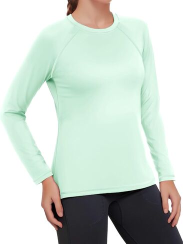 Rash Guard for Women UPF50+ Sun Shirt, Long Sleeve UV Protection Shirts Women Quick Dry Workout Shirts Hiking Swimming Tops in Saudi Arabia
