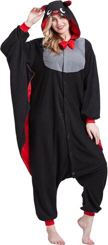 Adult Onesie Pajamas - Unisex Halloween Animal Cosplay Costume Sleepwear - Comfy One-Piece Suit for Men & Women in Kuwait