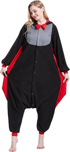 Adult Onesie Pajamas - Unisex Halloween Animal Cosplay Costume Sleepwear - Comfy One-Piece Suit for Men & Women in Kuwait