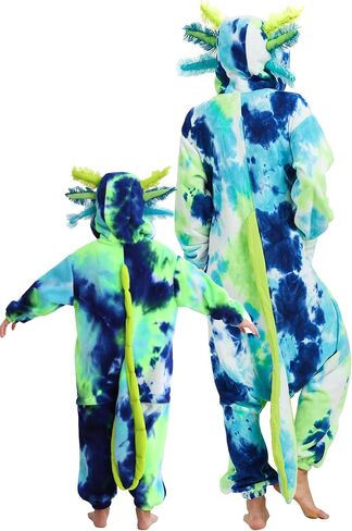 DarkCom Kids Animal Onesie,Women and Mens Cosplay Axolotl Onesie Halloween Costume Christmas Pajamas Sleepwear in Kuwait