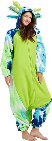 DarkCom Kids Animal Onesie,Women and Mens Cosplay Axolotl Onesie Halloween Costume Christmas Pajamas Sleepwear in Kuwait