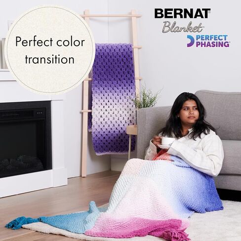 بطانية Bernat Perfect Phasing - عبوتان بطول 220 ياردة/10.5 أونصة Spice is Nice 100% من خيوط البوليستر in Saudi Arabia