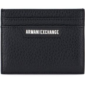 A | X ARMANI EXCHANGE Men's Credit Card Holder, Nero, One Size
