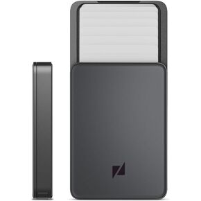ZENLET 3 Plus - Slim Minimalist Wallet For Men, Front Pocket Wallets for Men, RFID Wallet For Men, 2-Sided Tap and Go Card Holder Wallet (Matte, Space Grey)