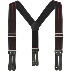 Welch WK-38 2" Y-back Work Button-on Suspender with Black Tuff Stuff Webbing