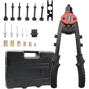 PROWIN 2IN 1 RIVET NUT TOOL Hand Blind Riveter 13" Rivet Nut Tool Long Handles,Labor-Saving Riveting Tools with Nut Setting System