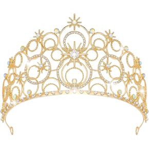 Crystal Crowns for Women, Crystal Bubble TiaraBride Royal Queen Headband Princess Headpieces for Women Bridal Wedding Prom Birthday Party GL|Nda's Crowns