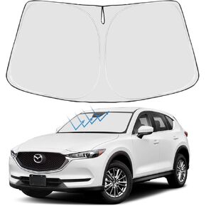 Proadsy 2025 Upgrade Front Windshield Sun Shade Foldable Sunshade Protector Custom Fit 2017-2024 2025 Mazda CX5 CX-5, Sport, Touring, Grand Touring, 4 Door Crossover Accessories