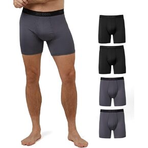 32º DEGREES Mens 4-Pack Active Mesh Quick Dry Performance Boxer Brief