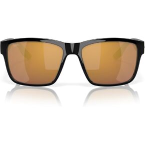Costa Del Mar Paunch Sunglasses, Black/Gold Mirrored 580G, 57 mm