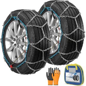 AutoChoice Snow Tire Chains for Light Truck SUV Pickup Trucks, Set of 2（SCRV265）