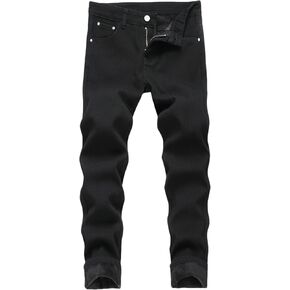 Boy's Fleece Lined Jeans Winter Skinny Fit Thicken Thermal Warm Comfy Denim Pants