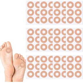 72 Pcs Callus Cushions, Round Soft Felt Corn Pads Shoes Sticker with Waterproof Self-Stick Adhesive, Callus Remover Protects Foot, Heel and Toes, Pain Relief for Corn Callous and Feet Sore