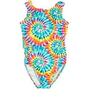 Destira Split-Back Gymnastics Leotards For Girls, Super Soft, Matching Scrunchie Included