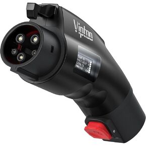 for Tesla to J1772 Adapter with Screen Display [Only to J1772], 60Amp 250V Converter with Press-Lock, Compatible with Tesla Charger&High-Power Connectors, Destination/Mobile Chargers