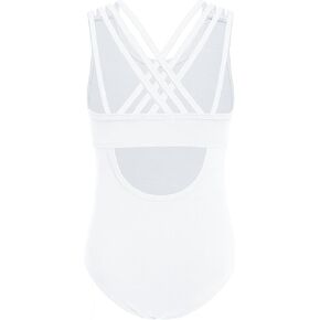 Arshiner Girls Ballet Leotards Dance Gymnastic Outfits Crisscross Straps Sleeveless Tank Dancewear