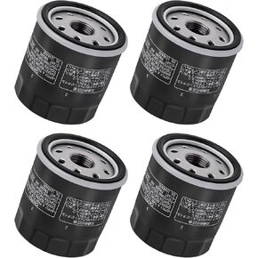 49065-0724 Oil Filter Replace 49065-7010 oil filter elment, for kawasaki FX850V FX801V FJ180V FH381-721V FH601-770D FX751-FX1000V Engine Models, AM107423 120-634 1016467, Pack of 4