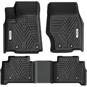 YITAMOTOR Floor Mats 3 Row Compatible with 2008-2020 Grand Caravan / 2008-2016 Town & Country (Stow'n Go Only), Custom Fit Floor Liners Included 1st & 2nd 3rd Row All Weather Protection Black