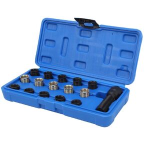 Spark Plug Rethread, Spark Plug Thread Repair Kit, M14x1.25 Spark Plug Thread Repair Tool Screw Tap Portable Carbon Steel Rethread Kit for, Tools