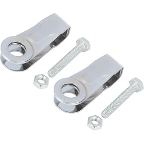 Motoforti Pair 16mm Silver Tone Motorcycle Chain Axle Adjuster Tensioner for Suzuki GS125 GN125 Long-lasting