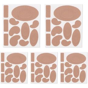 Moleskin for Blisters, Adhesive Moleskin Padding, Multi-Shaped Moleskin Pads for Shoes, Toes, Heel | Blister Prevention and Reduce Friction - 12 Sheets (132 Pieces Total)