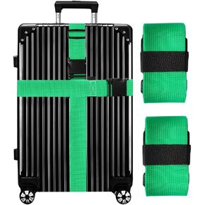 Luggage Straps for Suitcases TSA Approved-2 Pack Bright Personalized Luggage Belt Strap for Suitcase/Carry On Bag Luggage Accessories for Travel (Gradient)