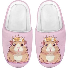Flashideas Toddler Slippers Kids Fur Lined Warm Slip On Home Slippers Soft Plush Slippers