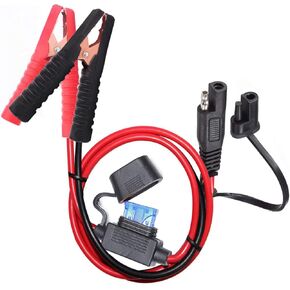 مشابك التمساح 10AWG، محول XT60 سريع التحرير لمشابك التمساح مع 2 قدم، مشبك مشابك التمساح للبطارية إلى سلك تمديد XT60 للسيارات والدراجات النارية