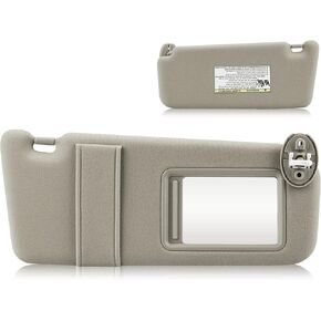 Sun Visor with Light for 2009-2016 Toyota Venza with Sunroof, Left Driver Side Beige Sunvisor Replacement 74320-0T021-A1 in Kuwait