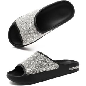 Cloud Slides Sandals for Women, EVA Anti-Slip shower shoes,Open Toe Garden Shoes,sandals women,Pillow Slippers for Indoor and Outdoor