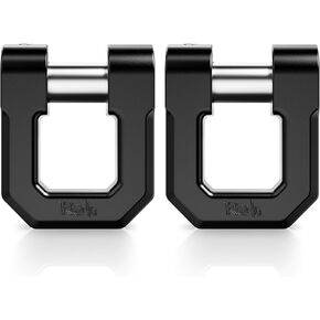 RENO 3/4" D Ring Shackle, 68,000 lbs Break Strength with 7/8" Inch Pin Universal Use with Tow Strap Winch for Off-Road Truck ATV UTV SUV Recovery Towing Trailer (Aluminum, 2 Pack, Red)