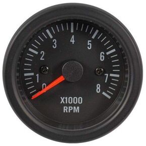 MOTOR METER RACING 52mm 2-1/16" Universal Electrical Tachometer 8000 RPM for Gasoline Engine White LED Backlit Waterproof Automobile Boat Yacht