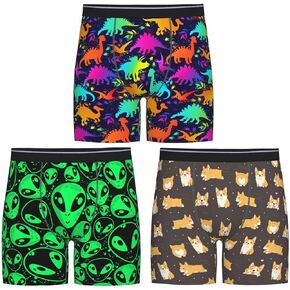 Underwear Men 3 Pack Funny Boxer Brief Set For Men Underwear Multipack Fun Novelty Gifts