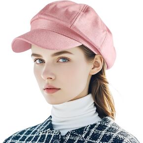 Newsboy Hat for Women Vintage Classic Octagonal Cabbie Caps Adjustable Fashion Sun Protection Visor Hats