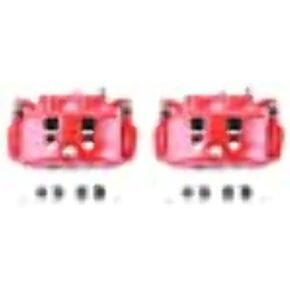 Power Stop S5402 Front Powder Coated Caliper Pair For Chrysler Pacifica, Chrysler Town & Country, Chrysler Voya, Dodge Grand Caravan, Ram C/V, VW Routan [Model Specific]
