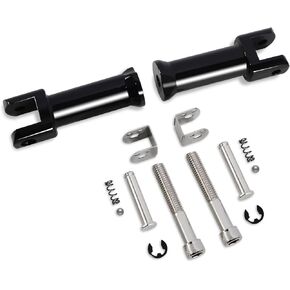 Passenger footpeg support mounting kit fits for Harley Davidson Softail Deluxe Fat Boy Heritage Sport Glide Softail Slim Street Bob Breakout Low Rider models 2018 2019 2020,Gloss Black