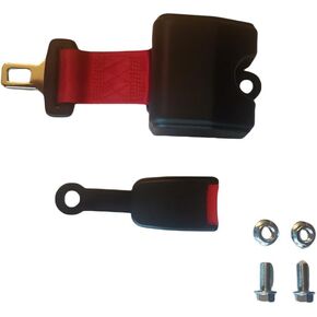 Yakitoko 1Pack Universal Tractor Seat Belts and Suitable for Forklift Mower Buggy Golf Cart Retractable 70inch Red