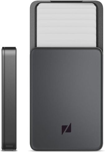 ZENLET 3 Plus - محفظة نحيفة للرجال، محافظ جيب أمامية للرجال، محفظة RFID للرجال، محفظة حامل بطاقات Tap and Go على الوجهين (غير لامع، رمادي فلكي) in Saudi Arabia