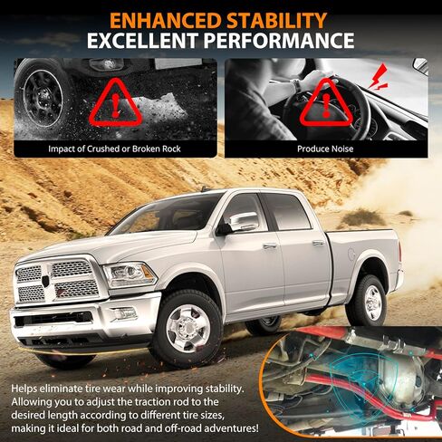 شريط المسار الأمامي 2-6 ''رفع أحمر لدودج رام 2500 3500 2WD 4WD 2003 2004 2005 2006 2007 2008 2009 2010 2011 2012 2013، قضيب مسار قابل للتعديل مع جلبة مطورة in Kuwait