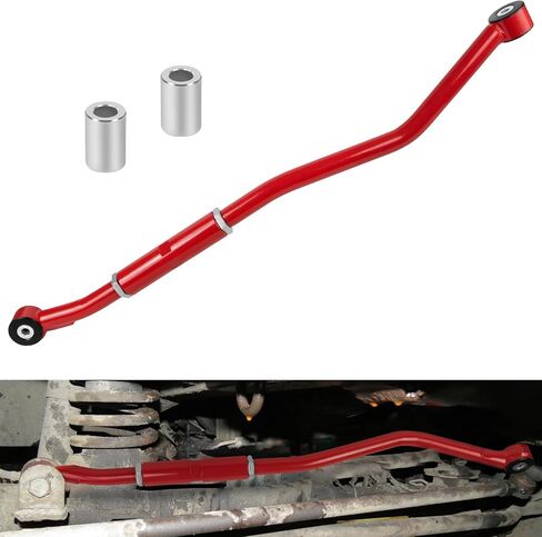 شريط المسار الأمامي 2-6 ''رفع أحمر لدودج رام 2500 3500 2WD 4WD 2003 2004 2005 2006 2007 2008 2009 2010 2011 2012 2013، قضيب مسار قابل للتعديل مع جلبة مطورة in Kuwait