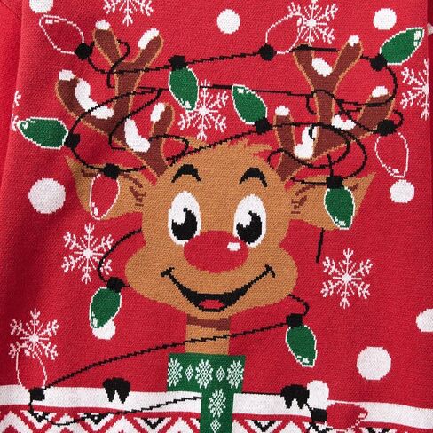 Girls Kids Ugly Christmas Sweater Winter Funny Knitted Xmas Pullover Long Sleeve Top 7-14 Years in Saudi Arabia
