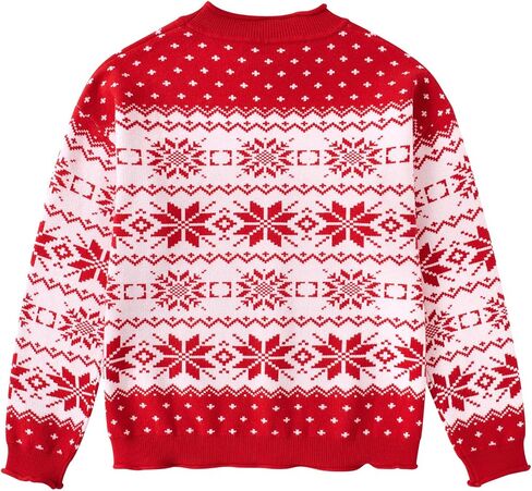 Girls Kids Ugly Christmas Sweater Winter Funny Knitted Xmas Pullover Long Sleeve Top 7-14 Years in Saudi Arabia